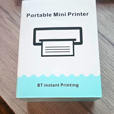 GOTOOOGO C15 Thermal Portable Mini Printer Bluetooth Battery Powered B&W A8 picture