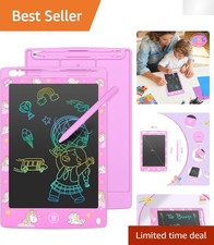Lightweight Pink LCD Writing Tablet - 8.5'' Electronic Doodle Pad for Kids picture