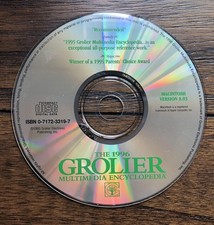 vintage Machintosh Software: The 1996 Grolier Multimedia Encyclopedia  (MAC CD) picture