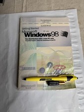 Vintage Microsoft Windows 98 PC Operating Manual CD Brand New Sealed Gateway picture