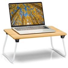 Ruxury Folding Serving Tray Lap Desk, Portable Wooden Table picture