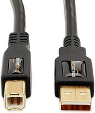 Amazon Basics USB 2.0 Printer Cable - A-Male to B-Male Cord - 6 Feet 1.8 Meters picture