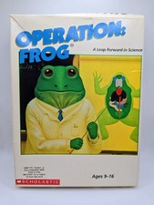 Vintage 1985 Operation FROG by Scholastic Software for Apple IBM PC Complete picture