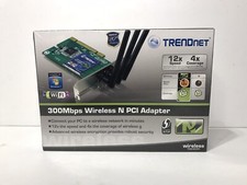 TRENDnet Wireless-N PCI Adapter 802.11n 64/128-Bit 300Mbps 2.4GHz TEW-623PI NEW picture