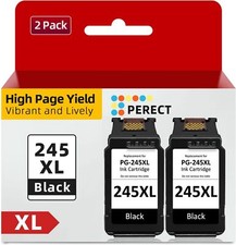 2PK Black 245XL Ink Cartridge for Canon PIXMA MG2525 MG2920 TS3322 iP2820 MX490 picture