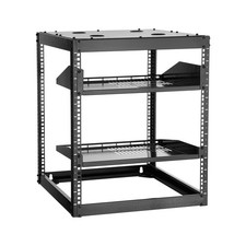 VEVOR 12U Open Frame Network Rack Wall Mounted Server Rack 4 Post with Shelves picture