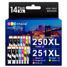 14 Pack Compatible Ink Cartridges for Canon PGI 250XL CLI 251XL Printers picture