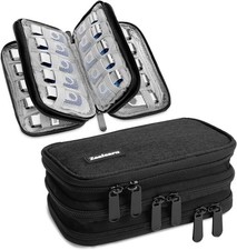 USB Flash Drive Case Organizer Holds 30 Pcs, Black picture