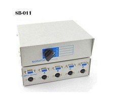 Manhattan 4-Way VGA Monitor + Din-5 Keyboard Switch Box picture