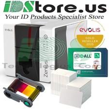 Evolis Zenius 2 Classic Single Side Photo ID Card Printer Bundle picture