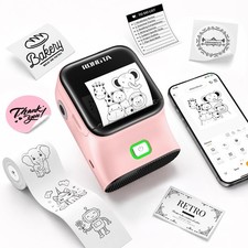 Mini Sticker Printer, Bluetooth Thermal Label Printer, Portable Inkless Label... picture