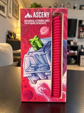 ASCENY Pink Coiled USB-C Mechanical Keyboard Cable Double Sleeved USB-A to Type- picture