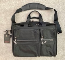 TUMI Alpha T-Pass 26145D4 Expandable Laptop Briefcase 15” Black picture