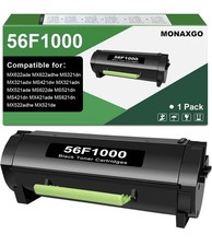 56F1000 1 Pack Black Toner Cartridge Compatible for MS321 MX321 picture