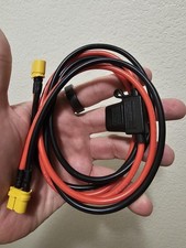 XT60 Male to Female Extension Cable 12AWG 3.2Ft 30A Fuse for RC E-Bike Drone New picture