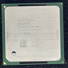Intel Celeron CPU core 2.2ghz 128KB 400Mhz Socket Processor SL6RW  picture