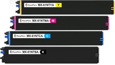 Compatible Toner Cartridges for Sharp MX61NT MX-61NTBA MX-61NTCA MX-61NTMA4 Pack picture