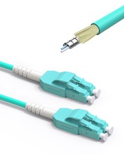 VANDESAIL LC-LC Multimode Armored Fiber Optic Patch Cable, OM3 Uniboot LC to ... picture