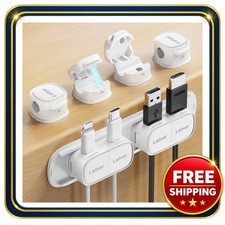 Magnetic Cable Clips 6 Pack Cord Organizer Holder for USB HDMI Power picture