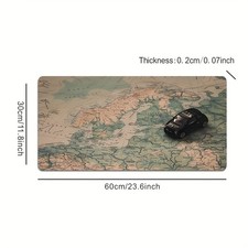 1pc Large Gaming Mouse Pad with a Map Car Design, High-Definition Keyboard Mat picture
