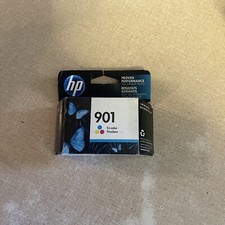 4 Pack HP 901 (CC656AN140) Tri-Color Ink Cartridge Warranty Ends Sep 2017 picture