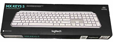 Logitech MX Keys S Wireless Keyboard, Low Profile Quiet Typing - Pale Gray picture