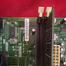 MicroATX Intel Slot 1 Pentium III 600e 256mb SD agp slot Retro PC Motherboard picture
