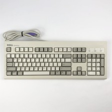 Vintage Dell SK-8000 PS/2 Keyboard Beige Tested picture