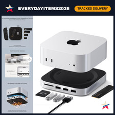 Mac Mini Hub & Stand with NVMe SSD Enclosure - M6, M5 Pro, M4 Compatible, Silver picture