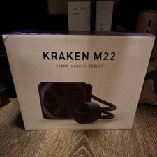 NZXT Kraken M22 Liquid CPU Cooler Black 120mm Purple Fan Light picture