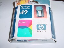 HP Inkjet 49 Tri-Color Print Ink Cartridge Genuine 51649A New Sealed picture