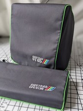 AMSTRAD MONITOR GT65 & CPC6128 -set  - Dust Cover- graphite grey cotton canvas picture