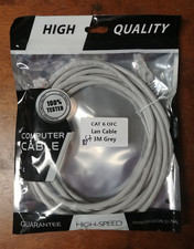 CAT 6 Oxygen Free Copper UTP RJ45  network Lan cables 3 meter 9.8 ft Grey picture
