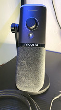 MAONO PD100W Wireless & USB Dynamic Gaming Microphone RGB -good w/ Receiver picture