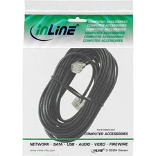 18844M InLine Modular Cable RJ11 Male / 4 Core 6P4C 15m ~D~ picture