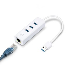 TP Link UE330 USB 3.0 Hub with Gigabit Ethernet Adapter for Laptops and PCs picture