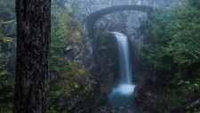 Landscape nature long exposure clouds mountains trees Custom Gaming Mat Desk picture