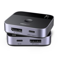 DisplayPort USB-C Switcher 2 In 1 Out 8K 60Hz 4K 240Hz DP 1.4 Gaming picture