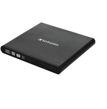 PE Verbatim® External Slimline CD/DVD Writer, USB-A/USB-C® picture