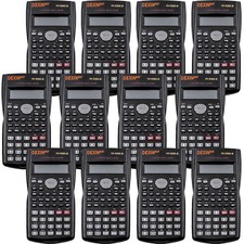 12 Packs Scientific Calculator Bulk, 2-Line Engineering Scientific Calculator... picture