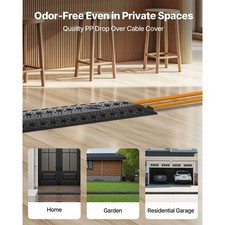 Heavy Duty Cable Protector Ramp for High Traffic Areas - 2 Pack picture
