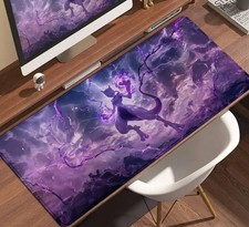 Mewtwo Storm Purple Lightning Pokemon Extended Gaming mousepad Mouse Pad TCG picture