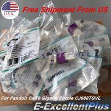 Box of 50PCS Mini-Com CAT6 TX6-Plus Jack Module For Panduit Giga TX CJ688TGVL US picture