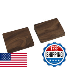Ymdk 2 Pcs Mini Wood Wrist Rest Portable Movable Solid Wooden Walnut Beech For picture