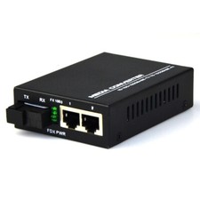 1Pc 10/100/1000M Ethernet Fiber Optic Media Switch Converter 2RJ45 1SC A Side picture