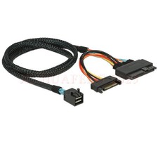 SFF-8639 68P Straight + PWR to SFF-8643 36P Mini SAS U.2 Cable for 2.5 NVMe SSD picture