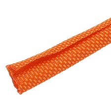 MECCANIXITY Braided Cable Loom 7ft 1/8in Orange picture