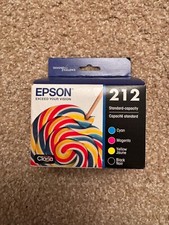 Genuine Epson 212 Standard Ink Cartridge Cyan Magenta Yellow Black (EXP 2027) picture