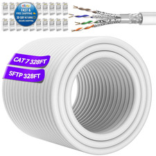 Cat 7 Ethernet Cable 100m/328ft(20 RJ45), Outdoor&Indoor, High Speed 10Gbps | SF picture