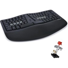 Quiet Linear Switch mWave Mechanical Keyboard for PC - Wired & Wireless - Black picture